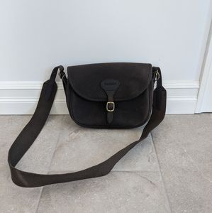 Barbour Cartridge Field Bag Purse waxed canvas
